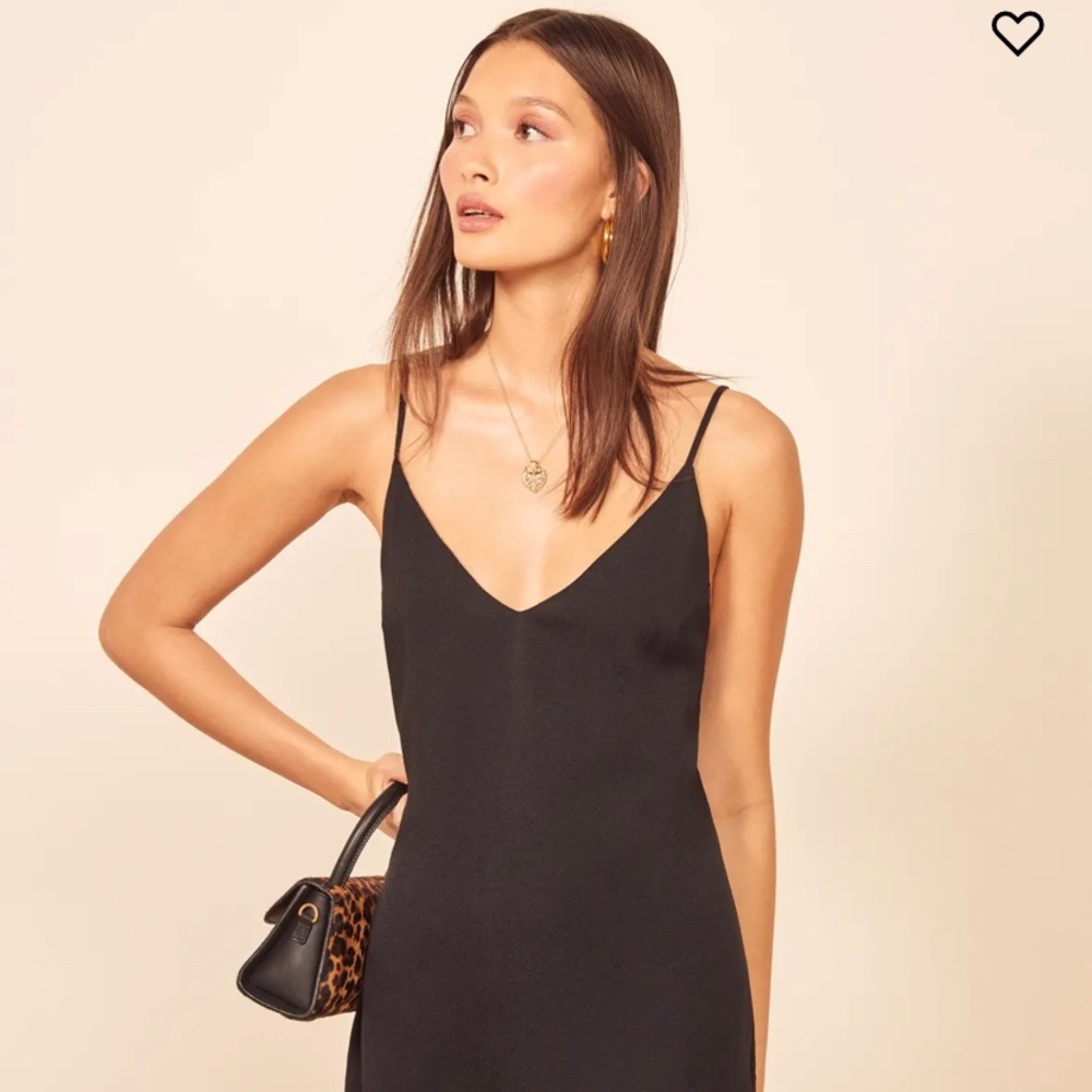 Reformation Marlowe Dress Black XS
